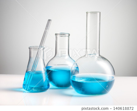 Laboratory equipment beakers and flask Laboratory equipment beakers and flask 140618872