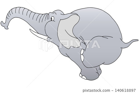 Hand-drawn animal illustration ☆ Elephant Hand-drawn animal illustration ☆ Elephant 140618897