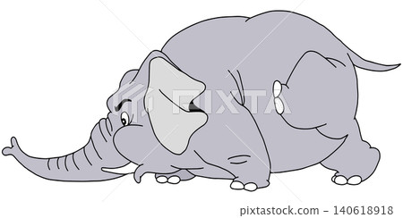 手繪動物插畫 ☆ 大象 手繪動物插畫 ☆ 大象 140618918