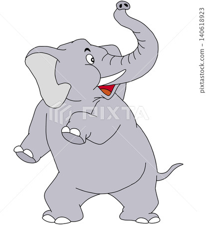Hand-drawn animal illustration ☆ Elephant Hand-drawn animal illustration ☆ Elephant 140618923