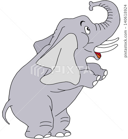 Hand-drawn animal illustration ☆ Elephant Hand-drawn animal illustration ☆ Elephant 140618924