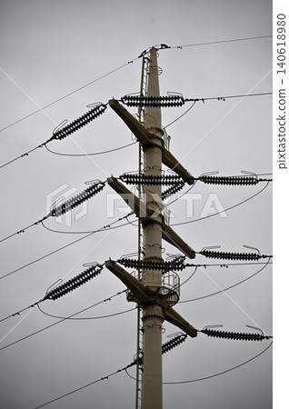 High voltage line tower High voltage line tower 140618980