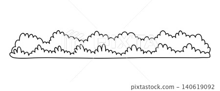 Bushes isolated on a white background 140619092