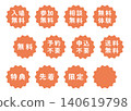 A set of illustration marks for "Free Admission" and "Free Participation," featuring wavy circles, white text, and a transparent orange background. 140619798