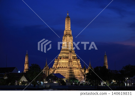 鄭王廟（夜景） (泰國 曼谷) 140619831
