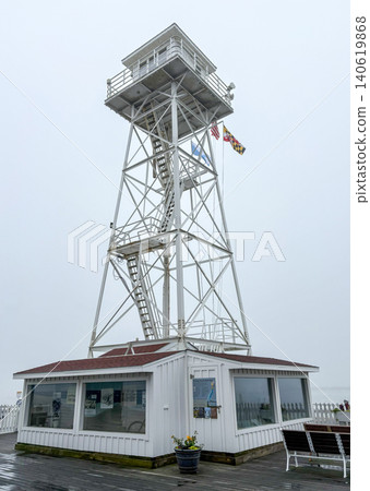 Light Tower on Ocean City Boardwalk in Misty Weather Light Tower on Ocean City Boardwalk in Misty Weather 140619868