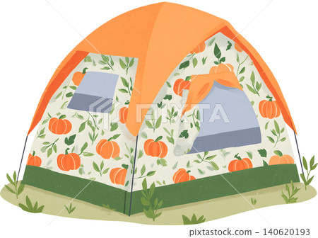 Cute Pattern Camping Tent Illustration Cute Pattern Camping Tent Illustration 140620193