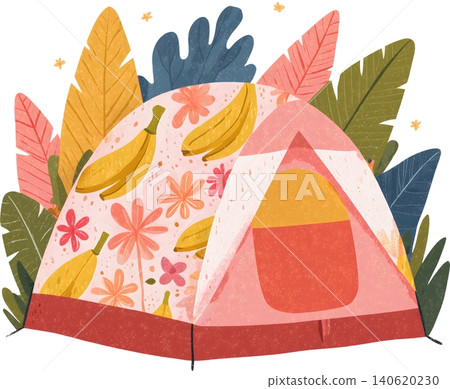 Cute Pattern Camping Tent Illustration Cute Pattern Camping Tent Illustration 140620230