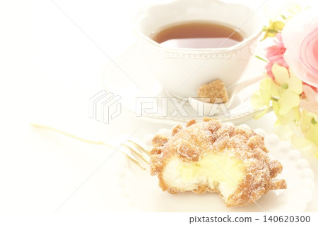 Sugar Donuts and Tea Eating Sugar 140620300