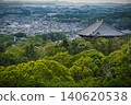Todai-ji Temple's Great Buddha Hall as seen from Wakakusa Mountain 140620538