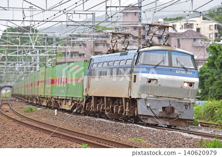 Tokaido Main Line Manazuru JR Freight EF66-101 (Suita) Tokaido Main Line Manazuru JR Freight EF66-101 (Suita) 140620979