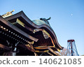 The historical buildings of Rokugo Shrine in Ota Ward, Tokyo, under the bright sunlight. 140621085