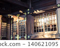 The historical buildings of Rokugo Shrine in Ota Ward, Tokyo, under the bright sunlight. 140621095