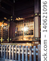 The historical buildings of Rokugo Shrine in Ota Ward, Tokyo, under the bright sunlight. 140621096