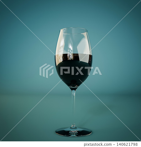 glass of wine isolated on blue background glass of wine isolated on blue background 140621798