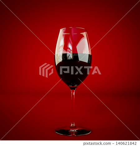 glass of wine isolated on red background glass of wine isolated on red background 140621842