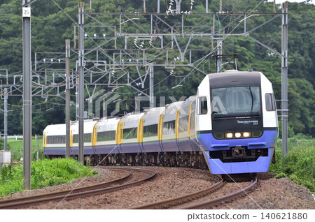 Sobu Main Line, Monoi - Sakura, JR East, 255 series, Be-05 formation (Makuhari), Sazanami, Wakashio Sobu Main Line, Monoi - Sakura, JR East, 255 series, Be-05 formation (Makuhari), Sazanami, Wakashio 140621880
