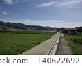 大自然的療癒力量：藍天綠稻田的景色。 140622692
