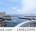 View of a seaside resort in early summer from the bridge. 140622949
