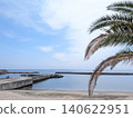 Looking at an island floating among palm trees on the sea in early summer. 140622951