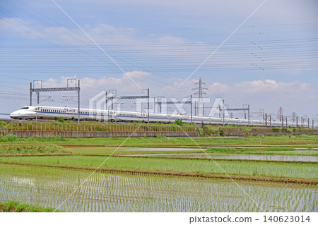 Tokaido Shinkansen, Shin-Yokohama - Odawara, JR Central, N700A series 2000 series, X76 formation (Tokyo), Nozomi Tokaido Shinkansen, Shin-Yokohama - Odawara, JR Central, N700A series 2000 series, X76 formation (Tokyo), Nozomi 140623014