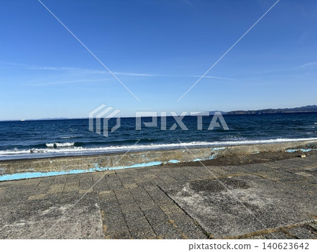 從湘南三浦半島眺望海 從湘南三浦半島眺望海 140623642