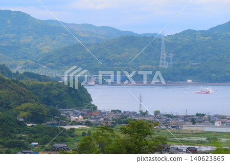 [Yamaguchi Prefecture] Scenery of Suo-Oshima Island and Oshima Bridge 140623865