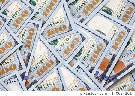 United States Dollar currency money bills. USD currency banknotes in stack United States Dollar currency money bills. USD currency banknotes in stack 140624201