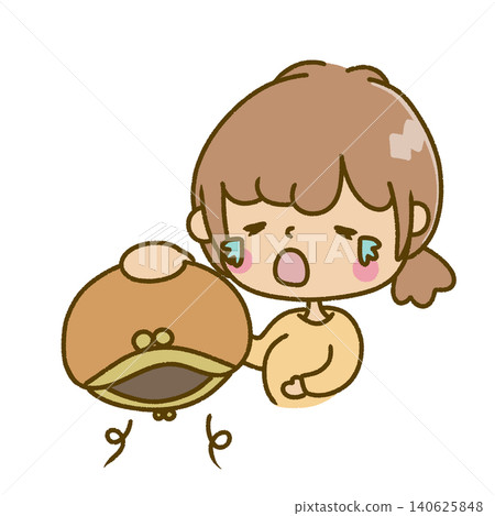 一位懷孕的女子因為沒錢而感到焦慮。 一位懷孕的女子因為沒錢而感到焦慮。 140625848