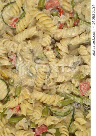 Creamy Vegetable Pasta Texture Background 140626154