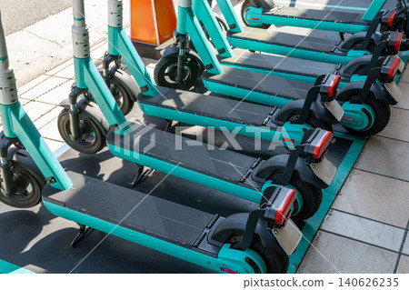 Electric kick scooter parking area Electric kick scooter parking area 140626235