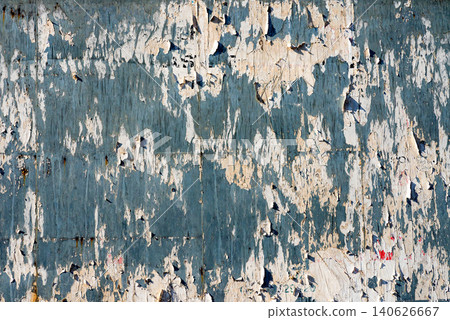 Abstract detailed backdrop of distressed blue weathered surface with scratches Abstract detailed backdrop of distressed blue weathered surface with scratches 140626667