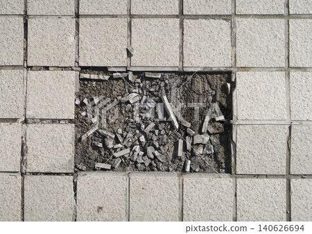 Broken tile Broken tile 140626694