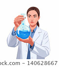 Environmental Chemist Observing Flask 140628667