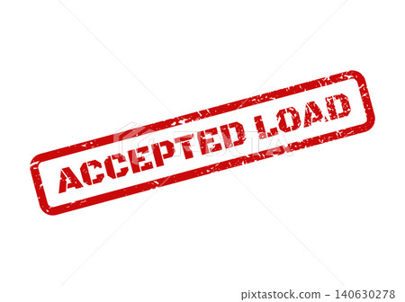 Accepted load stamp with red grunge effect Accepted load stamp with red grunge effect 140630278