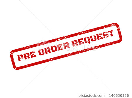Red grunge effect rubber stamp displaying pre order request message for online shopping and business promotions Red grunge effect rubber stamp displaying pre order request message for online shopping and business promotions 140630336
