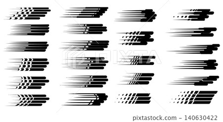 Speed lines motion graphics collection with varying designs and styles Speed lines motion graphics collection with varying designs and styles 140630422