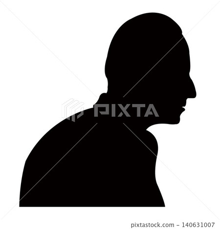 a man head silhouette vector a man head silhouette vector 140631007