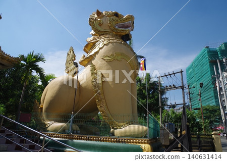 Myanmar, Yangon, Ngathatgyi Pagoda Myanmar, Yangon, Ngathatgyi Pagoda 140631414