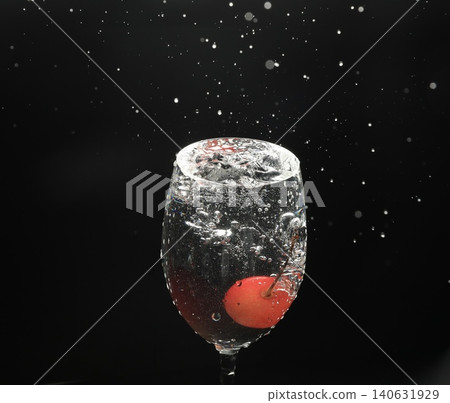 Cherry blossom water splashes Cherry blossom water splashes 140631929