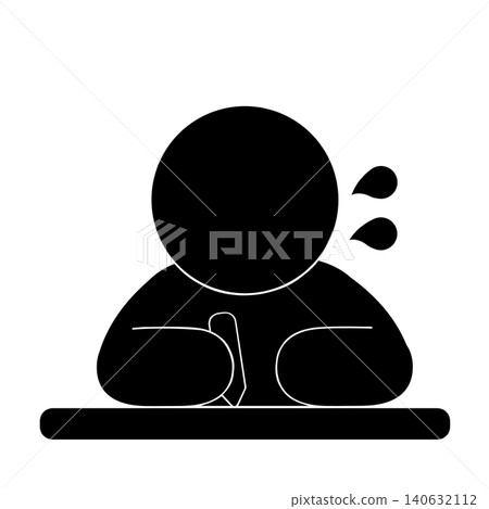 一個人學習的象形圖 一個人學習的象形圖 140632112