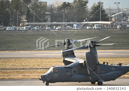 An Osprey taking off from Iwate Hanamaki Airport An Osprey taking off from Iwate Hanamaki Airport 140632143