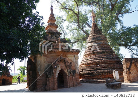 Myanmar, Inwa, Dhaugyan Pagoda Complex 140632738