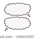 Simple speech bubble illustration set: Clouds 140633035