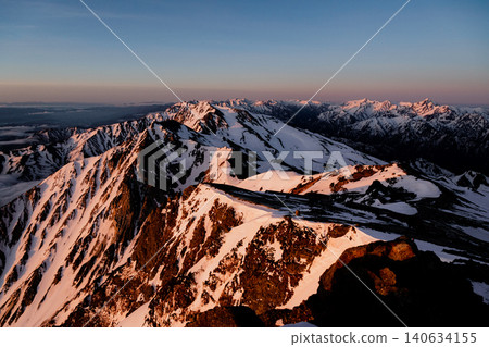 Hakuba-dake of the remaining snow Hakuba-dake of the remaining snow 140634155