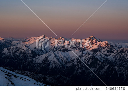 Hakuba-dake of the remaining snow 140634158