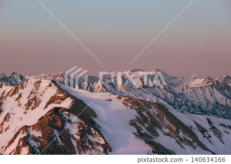 Hakuba-dake of the remaining snow Hakuba-dake of the remaining snow 140634166
