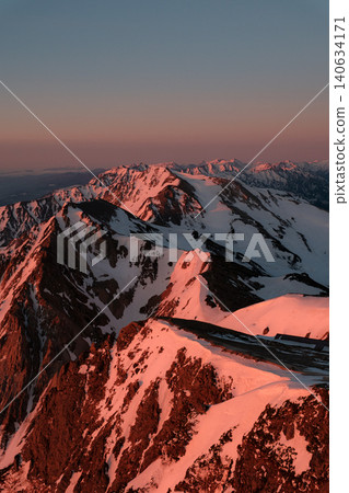 Hakuba-dake of the remaining snow Hakuba-dake of the remaining snow 140634171