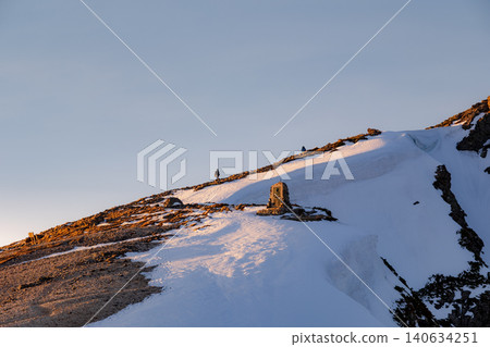 Hakuba-dake of the remaining snow Hakuba-dake of the remaining snow 140634251