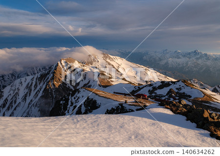 Hakuba-dake of the remaining snow Hakuba-dake of the remaining snow 140634262